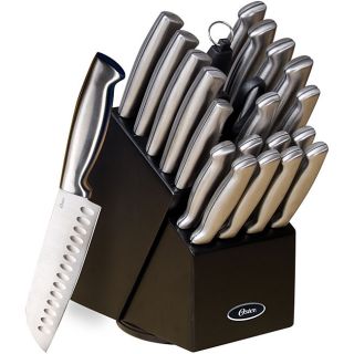 Oster Baldwyn 22 piece Stainless Steel Cutlery Block Set Today $79.79