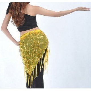 BellyLady Belly Dance Hip Scarf & Shawl With Paillettes And Fringe