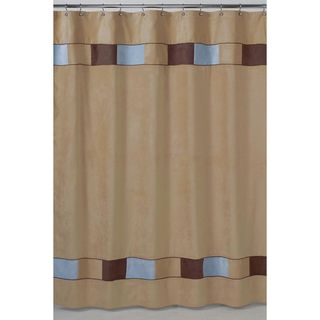 Soho Blue and Brown Shower Curtain
