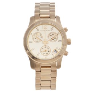 Michael Kors Womens Goldtone Runway Chronograph Watch