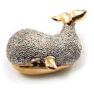Cute Whale Brooch (Gold&Silver Tone) Jewelry