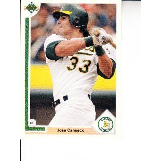 1991 Upper Deck #155 Jose Canseco Baseball Everything