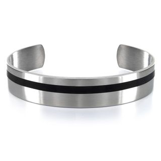 Stainless Steel Blackplated Cuff Bracelet