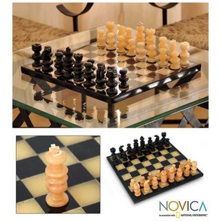 Onyx and Marble Victory Chess Set (Mexico)