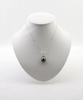 Sterling SIlver Necklace w/ Seashell Teardrop Pearl, EE 155 Jewelry