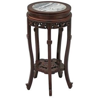 Antique style End Table with Marble Top