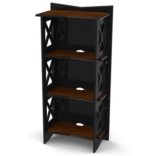 Legare 48 inches x 22 inches Bookcase, Ebony and Walnut