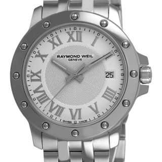 Raymond Weil Mens Tango Stainless Steel White Face Watch