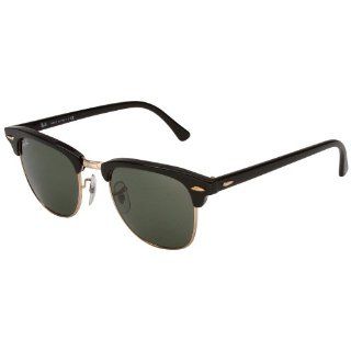 Clubmaster 901/58 Black/Polarized Crystal Green, 51mm Ray Ban Shoes