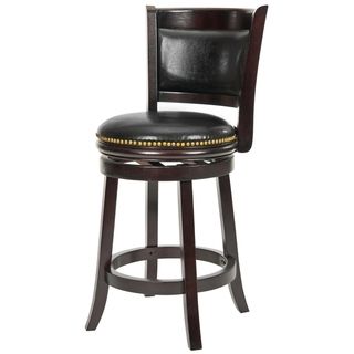 Ulster Cappuccino Finish 24 inch Swivel Counter Stool