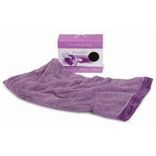 DreamTime Cozy Comfort Purple Plush Sherpa Hot and Cold Aromatherapy