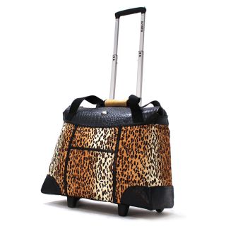 Olympia Deluxe Leopard Womens Rolling 17 inch Laptop Tote Today $56