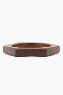 Marc By Marc Jacobs Brown Wooden Bolt Bangle for women