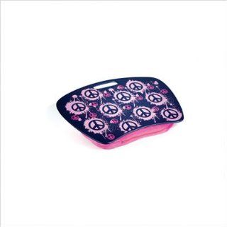 PINK peace SIGN girl writing LAP DESK portable School