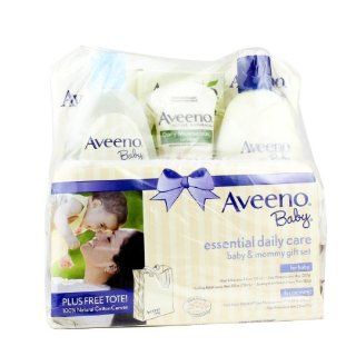 Aveeno Baby Gift Set, Daily Care Essentials Basket, Baby and Mommy