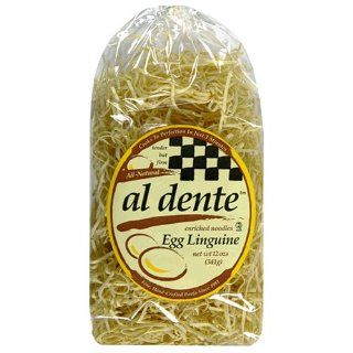 Al Dente Egg Linguine, 12 Ounce Bag (Pack of 6) Grocery