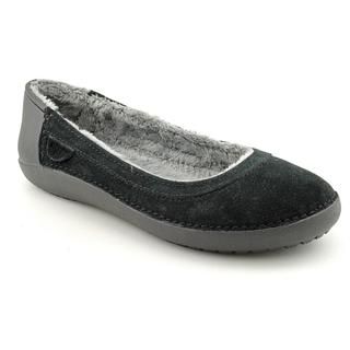 Crocs Womens Berryessa Suede Flat Regular Suede Casual Shoes