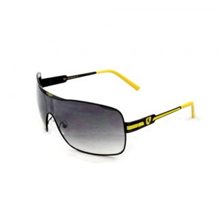 Mens Black/ Yellow Shield Sunglasses