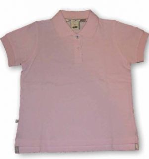 Girls pique polo shirt in light pink Clothing