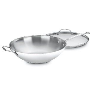 Cuisinart 726 38H Chefs Classic Stainless 14 Inch Stir Fry Pan with