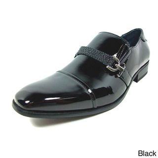 Delli Aldo Mens Patent Leatherette Slip on Dress Shoes