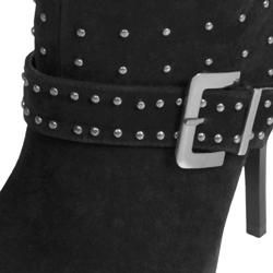 Liliana by Adi Designs Womens Mael Faux Suede Stiletto Boots