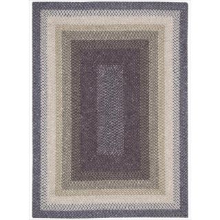 Hand woven Craftworks Braided Violet Multi Color Rug (5 x 7) Today