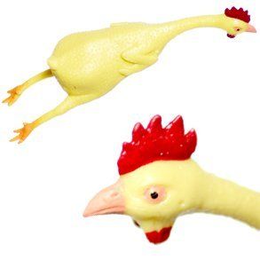 8 Rubber Chicken Toys & Games