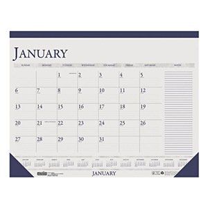 House of Doolittle Two Color Monthly Desk Pad Calendar