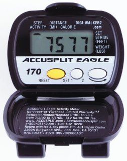 ACCUSPLIT AE170 Pedometer with Steps, Distance, and