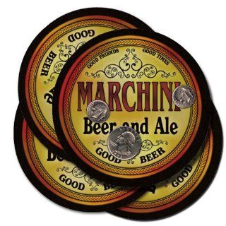 MARCHINI Family Name Beer & Ale Coasters 