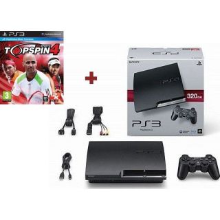 CONSOLE PS3 SLIM 320 Go + TOP SPIN 4   Achat / Vente PLAYSTATION 3 PS3