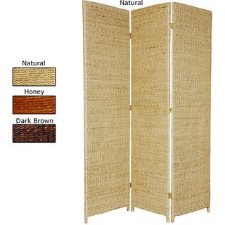 Woven Wood/ Rush Grass 6 foot Room Divider (China)