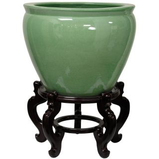 Oriental Home Porcelain 12 inch Celadon Fishbowl (China) Today $98.00