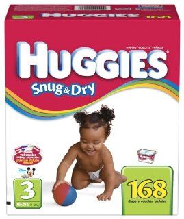 Huggies Snug & Dry Diapers, Size 3, 168 Count