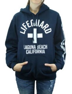 Laguna Beach Lifeguard Pullover Hooded Sweatshirt Navy