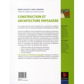 Construction et architecture paysagère   Achat / Vente livre Robert