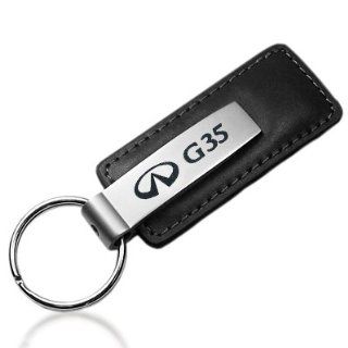 Infiniti G35 Black Leather Key Chain    Automotive