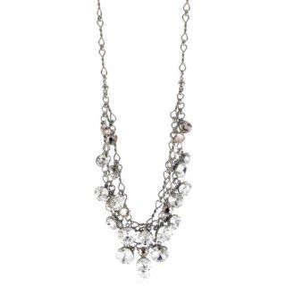 Sorrelli Snow Bunny Double Strand and Crystal Bib Necklace