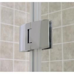 DreamLine 48 x 72 Aqua Frosted Glass Shower Door with 34 x 60 Shower