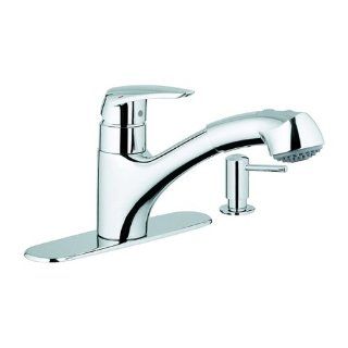 Grohe 117096 Kitchen Faucet with Dual Spray Pull Out Spout and Soap