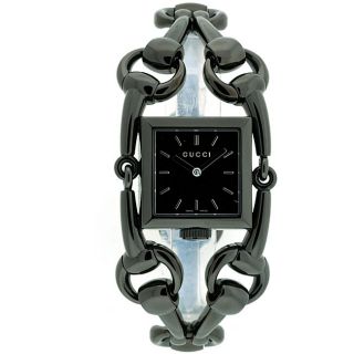Gucci Womens 116 Signoria Black Split Bracelet Watch
