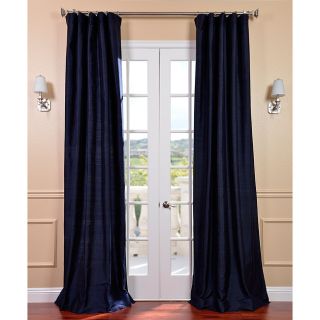 Navy Dupioni Silk 108 inch Curtain Panel Today $148.99 Sale $134.09
