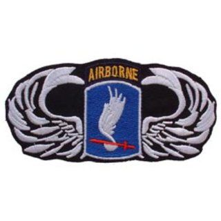 U.S. Army 173rd Airborne Wing Patch Black & White 3