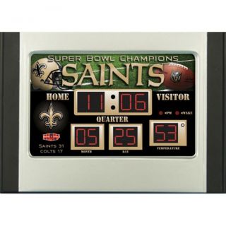 New Orleans Saints Scoreboard Desk Clock