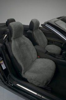 Genuine Australian Sheepskin Sideless Seat Cover   Gray  