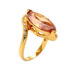 Lillith Star Goldplated Champagne CZ Ring