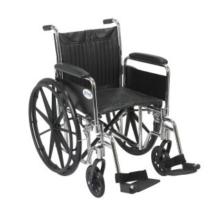 Drive Medical Chrome Sport 20 inch Wheelchair Today $205.99