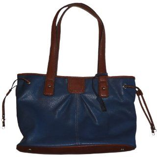 Womens Tignanello Purse Handbag Leather Item Shopper Tote Indigo