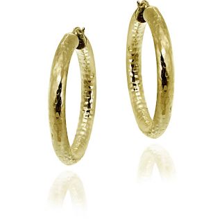Mondevio 18k Gold over Sterling Silver Hoop Earrings Today $24.99 4.6